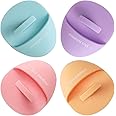 Slick- Silicone Facial Cleansing Brush, 4 Pack, Silicone Face Scrubber Exfoliator, Face Exfoliator Scrubber, Facial Scrubber for Face Cleanser Brush, Exfoliating Face Scrubber, Face Brush