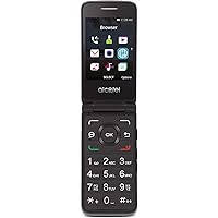 Tracfone Carrier-Locked Alcatel MyFlip 4G Prepaid Flip Phone- Black - 4GB - Sim Card Included â€“ CDMA (Renewed)