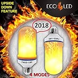 Flame Light Bulbs 4 Modes - E26 / E27 LED Flickering Flame Bulb With Upside Down Feature / Change Direction