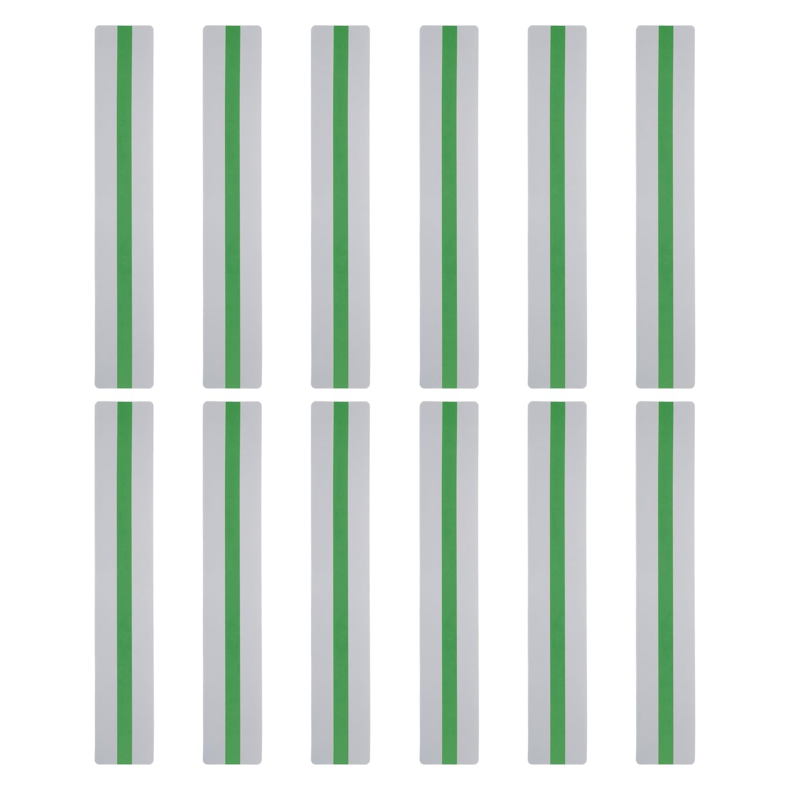 PATIKIL Guided Reading Strips, 12pcs Tracking Highlight Colored Overlay Bookmark Reduce Visual Stress Teacher Teaching Supply for Classroom, Green