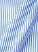 PERSUN Women's Versatile Blue Stripe Floral Embroidered Blouse Shirt