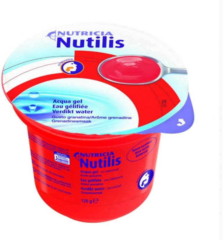 Nutilis Water Gel Jellied Grenadine Drink 125 Gr 12 Pieces