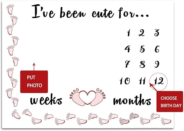 baby calendar blanket