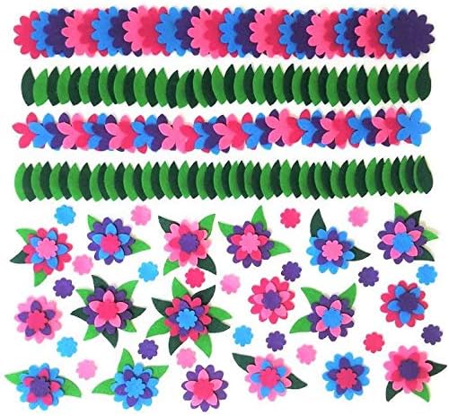 Felt Flowers and Leaves