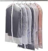 Niviy Garment Bags Pack of 6 Transparent Breathable 120x60cm & 100x60cm