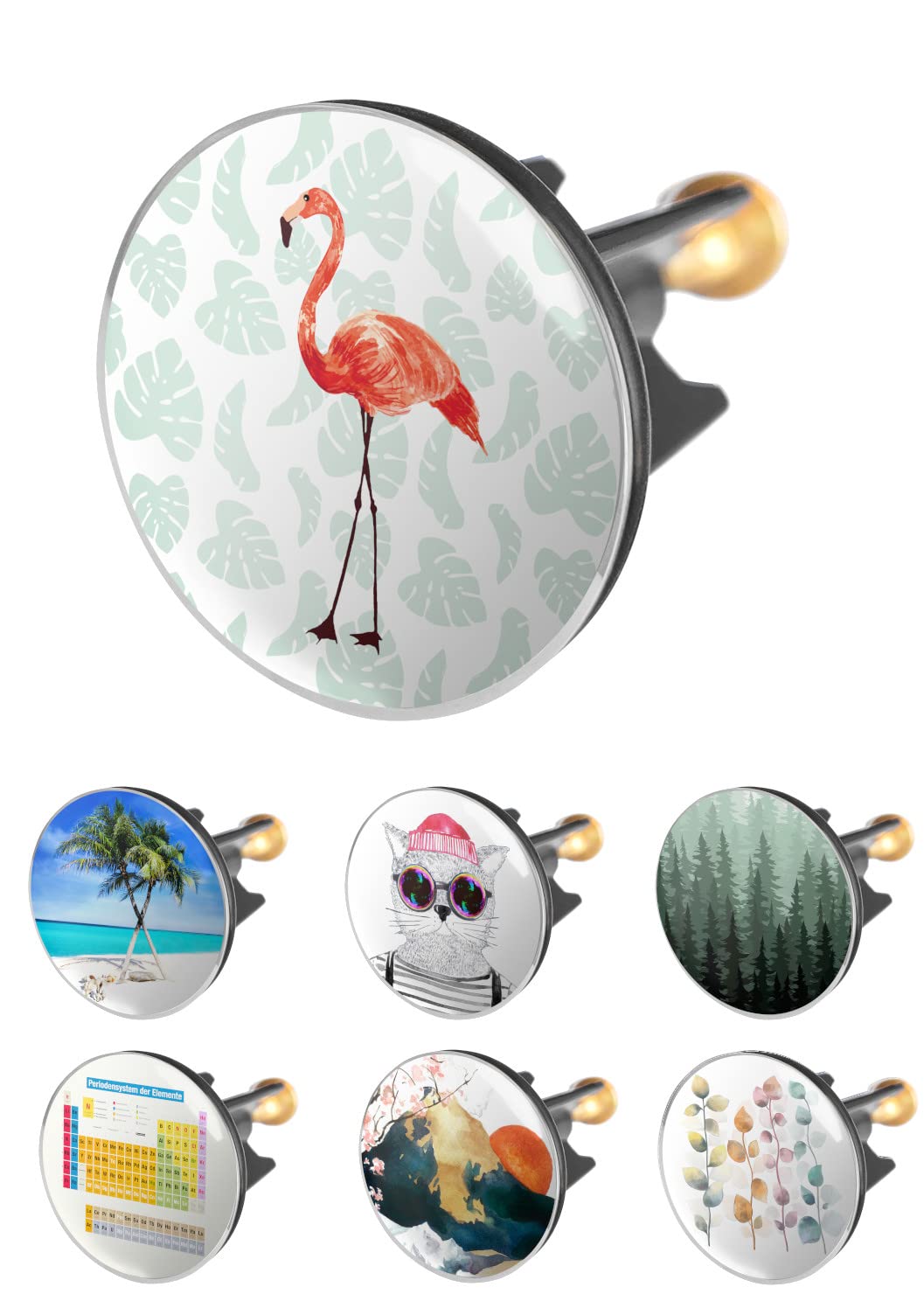 arteneur Arteneur Flamingo Sink Plug 40 mm - Stainless Steel Eccentric Plug with Extra Heavy Brass Screw for Stable Hold | Universal Drain Plug for Sink โ image 1