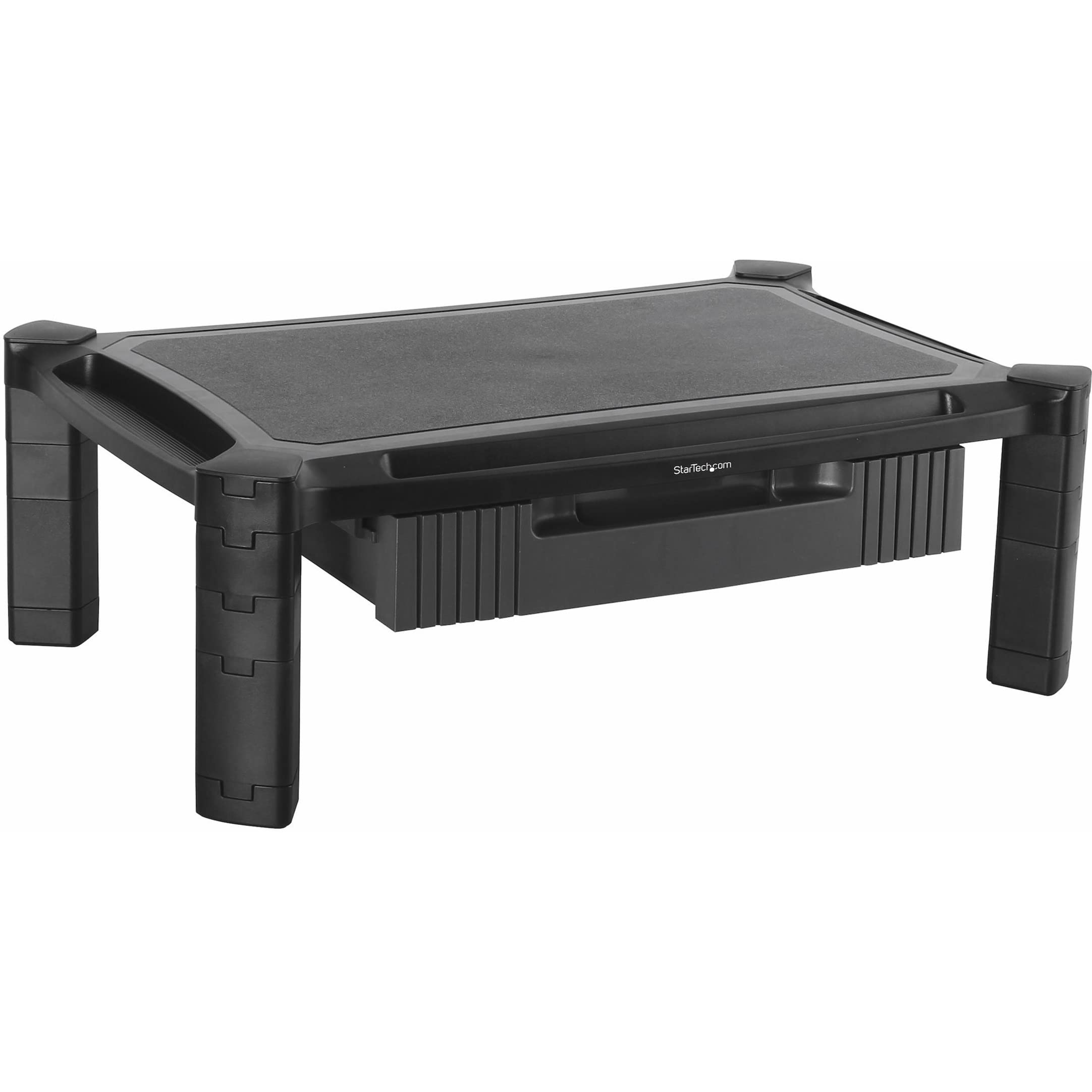 StarTech.com Adjustable Monitor Riser - Large - Drawer - Monitors up to 32”- Adjustable Height - Desk Monitor Stand (MONSTADJDL)