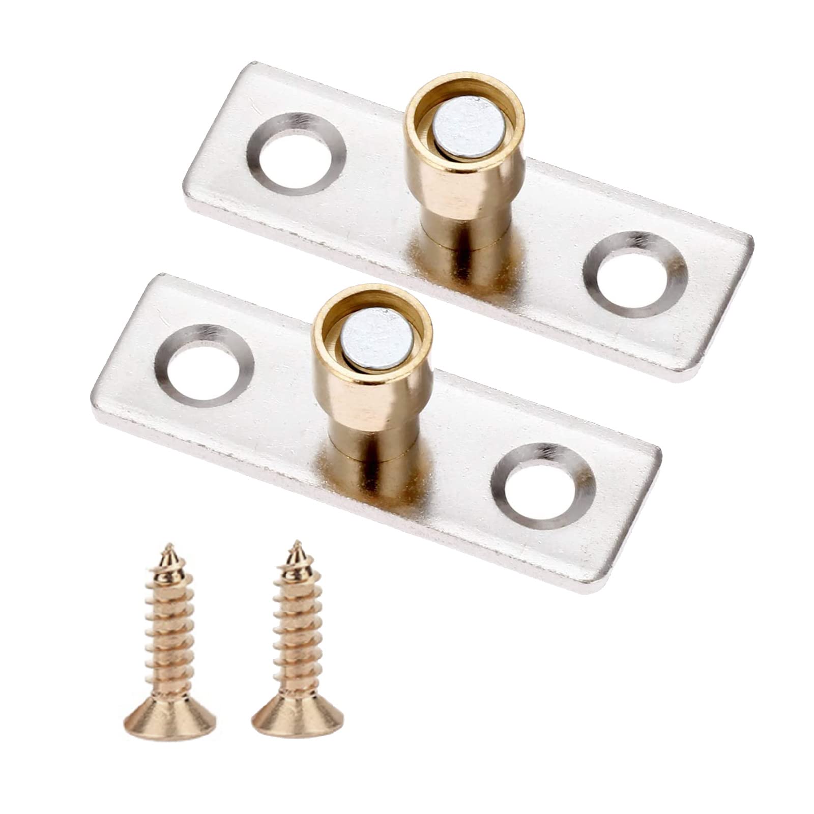 Hicello 2PCS Sliding Door Bottom Ø12mm Floor Guide for Sliding Door Roller Door Guide Metal Locator Stopper Copper Tone