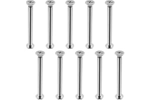 Cionyce 50 Sets M5 x 50mm Chicago Screw Posts Binding Screws, Phillips Chicago Binding Screws Assorted Kit for Leather, Scrapbook, Book, Photo Albums