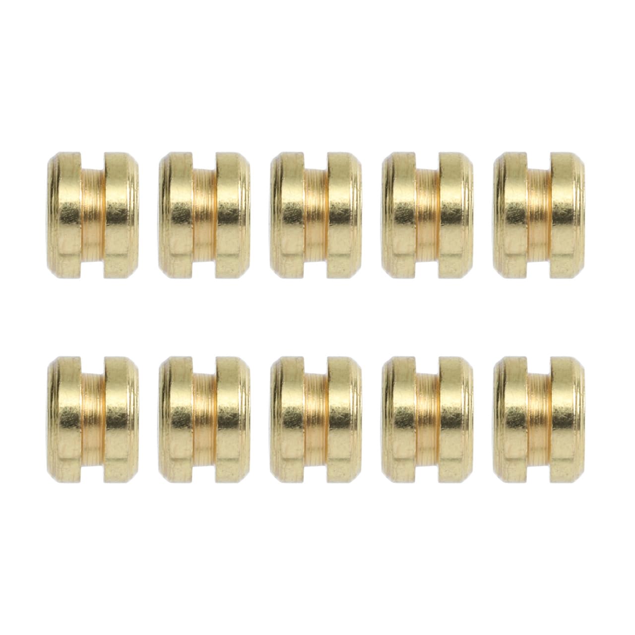 SUPVOX Guitar String Beads 10Pcs Zinc Alloy End Beads for Folk Guitar Refitting and String Tension Adjustment Acoustic Accessories