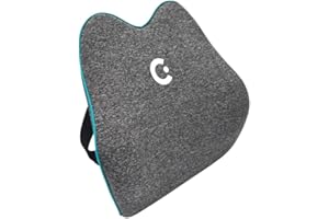 Cubii Cushii V2 Back Support Cushion for Back and Lower Back Pain Relief Universal Fit for Desk, Office, Kitchen Chairs, Couch Cushions with Advanced Back Lumbar Support