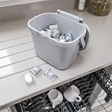 Addis Everyday Kitchen Food Waste Compost Caddy Bin 4.5 L Mist Green view 4