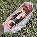 Makeup Bag/Travel Cosmetic Bags/Brush Pouch Toiletry Kit Fashion Women Jewelry Organizer with Zipper Flamingo Make-up Carry Case Pencil Holder Portable Cube Purse (Light Blue)