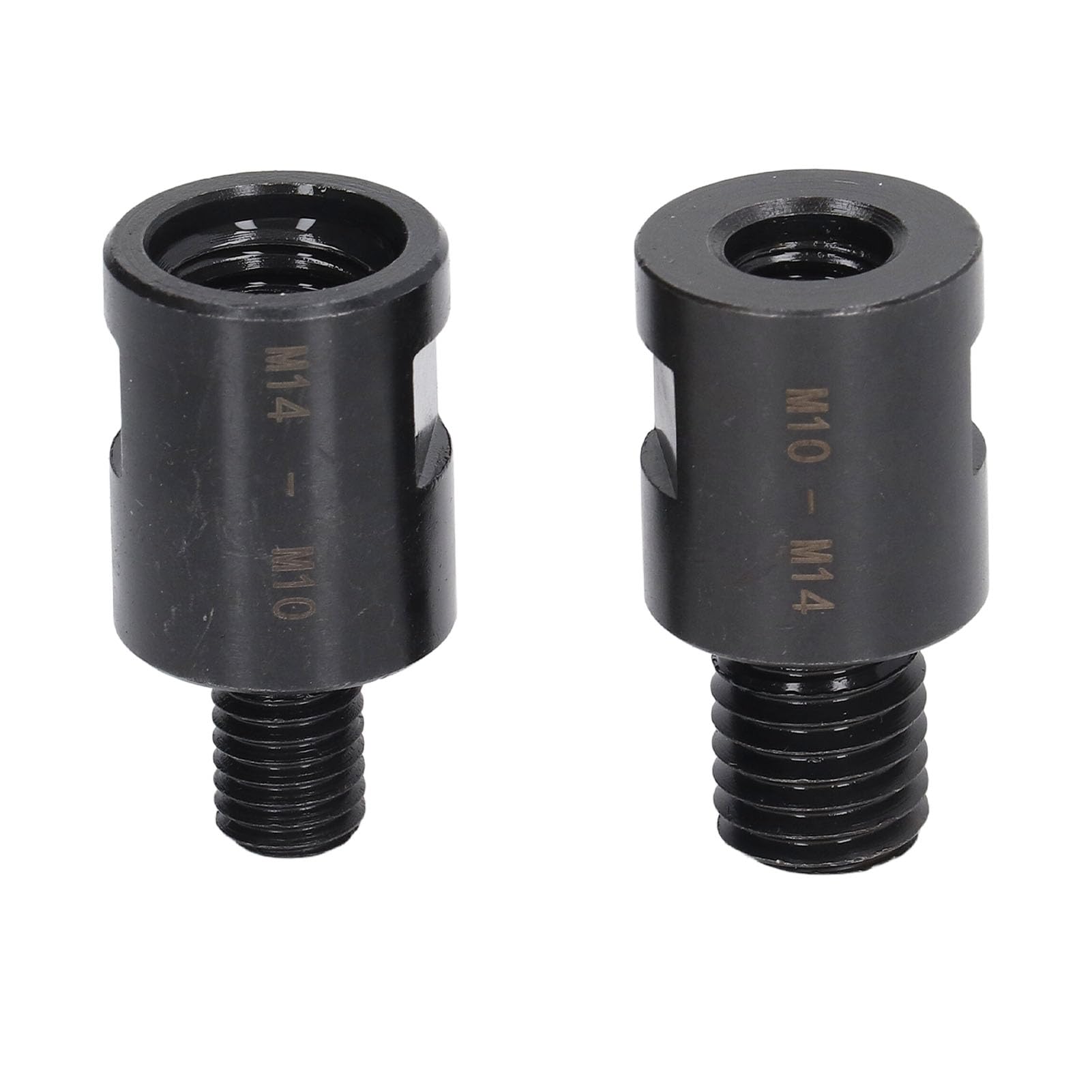 DEWIN Angle Grinder Adapters, 2PCS Core Drill Angle Grinder Attachment Adapters M10 to M14 and M10 to M14 Extension Rod Converter for Hole Opener Angle Grinder Diamond Core Bits Polishing