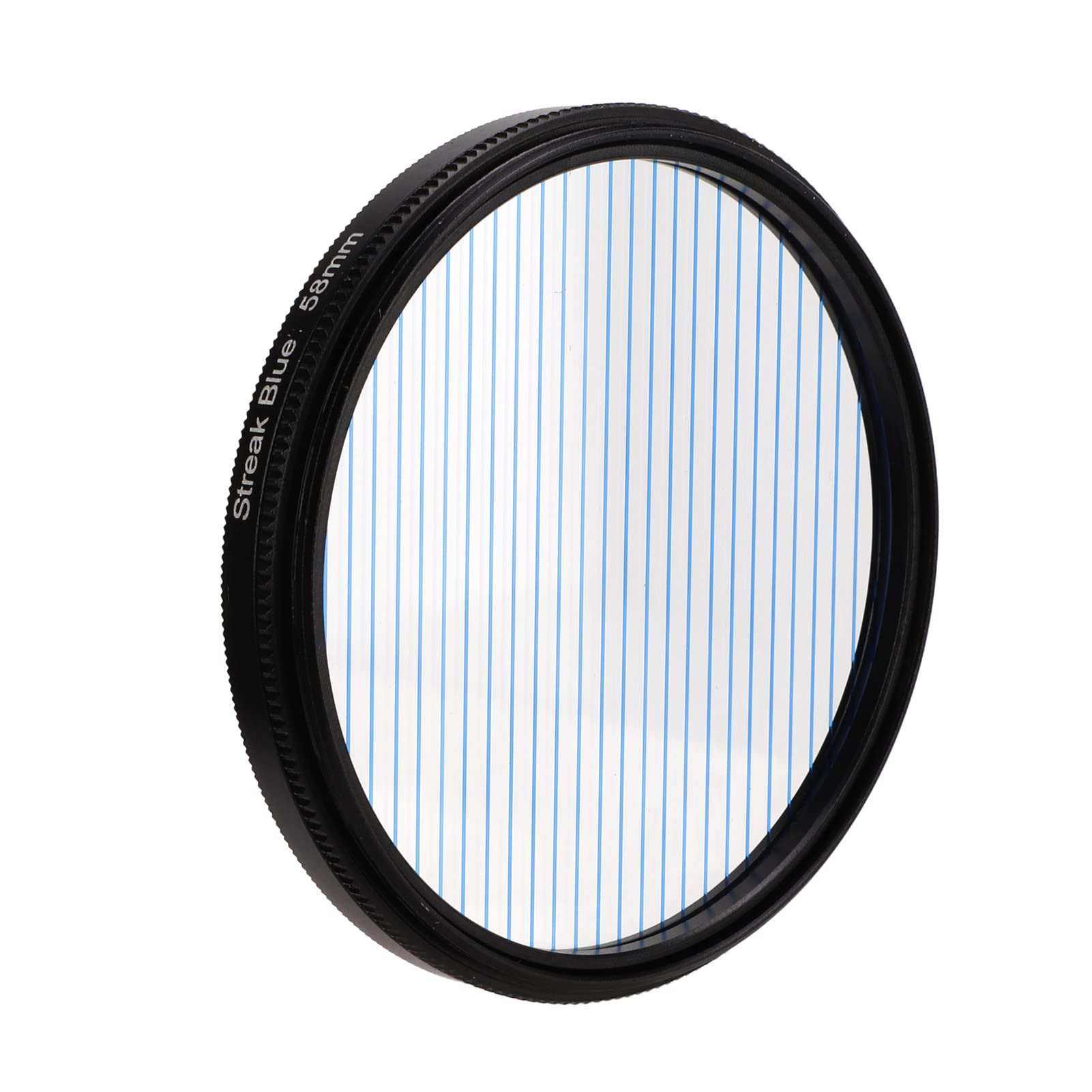 52mm/55mm/58mm Blue Streak Filter,Special Effects Lens Filter Anamorphic Optical Glass with Aluminum Alloy Frame, for for for etc (58mm / 2.28in)