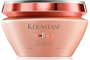 Kerastase Discipline Maskeratine Hair Mask | Restorative Anti-Frizz Mask | Heat Protectant & Maintains Hair Health | With Morpho-Keratine and Softening Agents | For All Hair Types | 6.8 Fl Oz