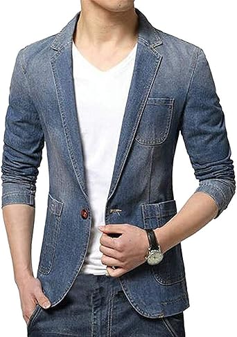 men's denim sport coat