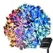 WishWorld Outdoor Christmas Solar String Lights, 21ft 50LED Waterproof Blossom Flower Fairy Lights Decorative Lighting for Garden, Party, Patio, Lawn and Xmas Tree Decorations(Multi Color)