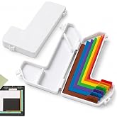 Alignment Guide Set for Card Makers &amp; Scrapbookers &ndash; 7 Color-Coded Spacers with Case for Perfect Layering