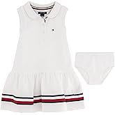 Tommy Hilfiger Baby Girl's Short Sleeve Polo Dress With Matching Bloomers
