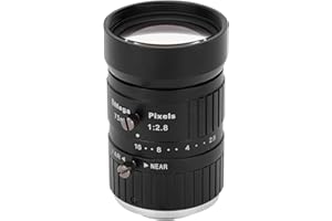 Nutriess 8MP Lens C Mount 75mm Focal Length 1 Inch Manual Aperture High Clarity Industrial Camera Lens for Accurate Imaging