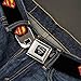 Buckle-Down Seatbelt Belt - Superman Shield Black - 1.5