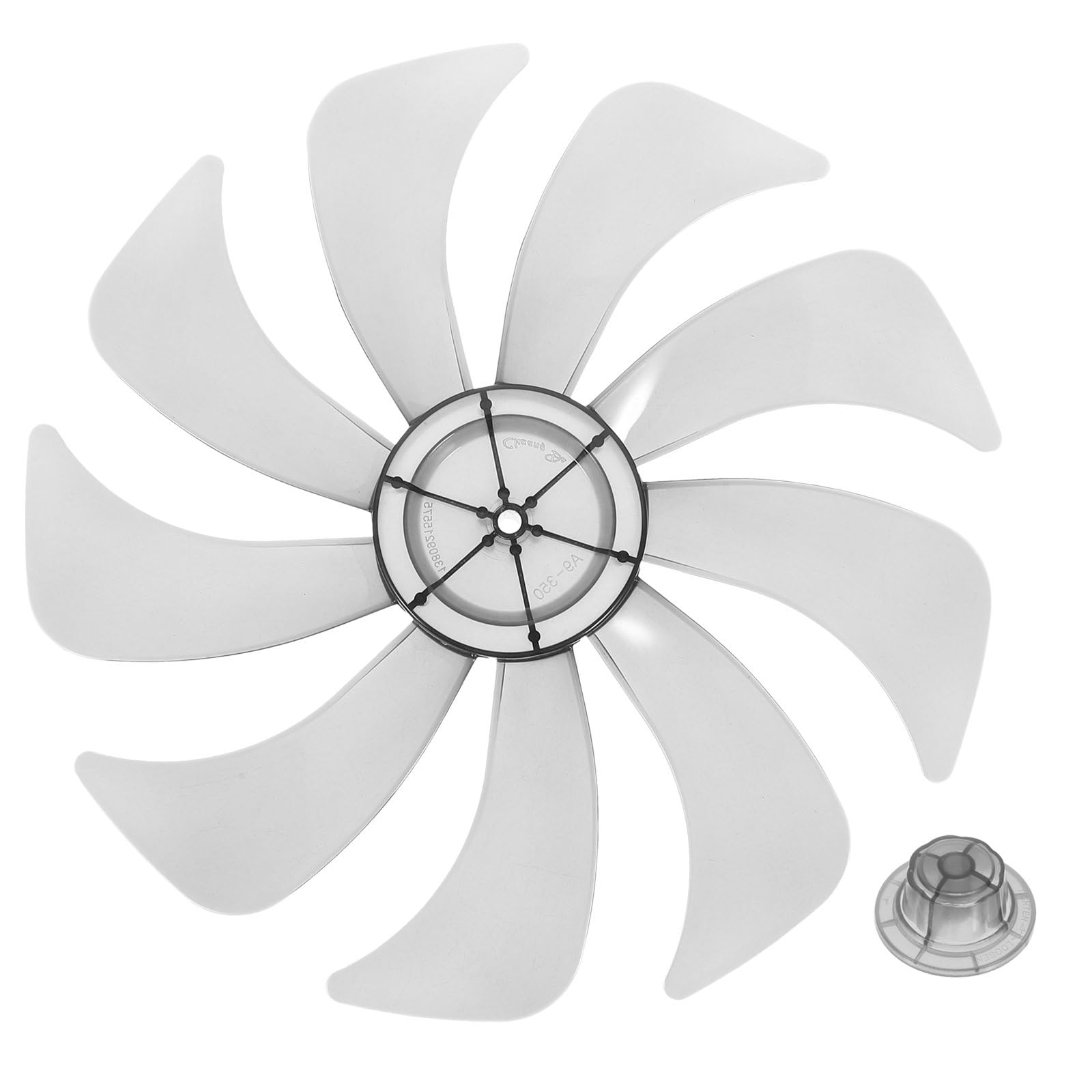 IMIKEYA Plastic Fan Replacement 14 Inch Electric Fan 9 Leaves Universal Silence Household Pedestal Repair Part Table ner Accessories for Home