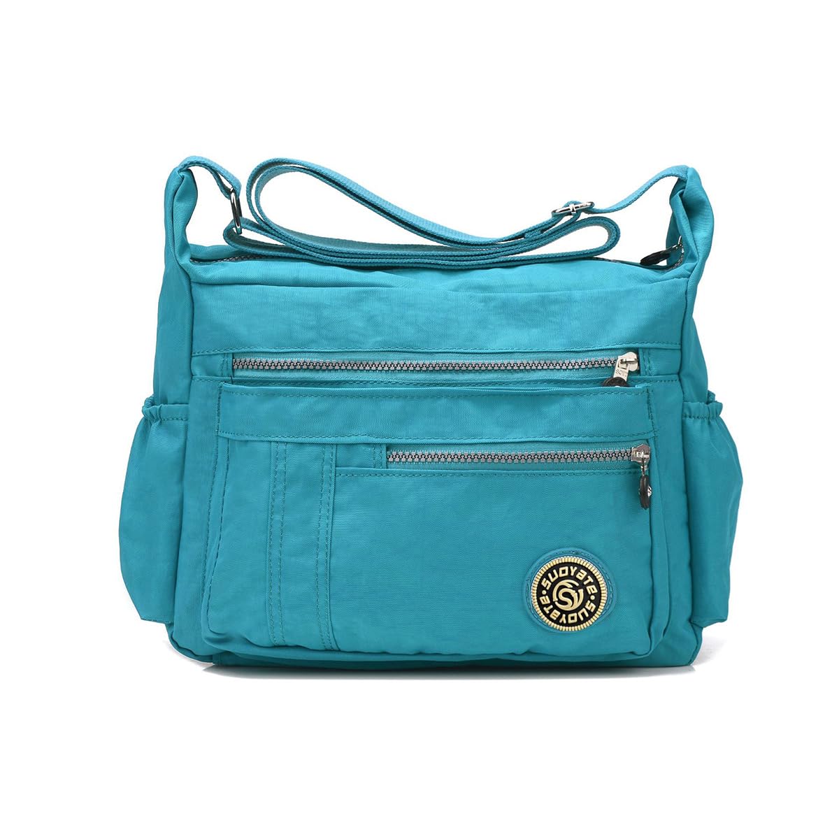 NICOLE & DORIS Women Handbags Shoulder Bag Crossbody Bag Hobo Tote Satchel Purse Waterproof Nylon Light Blue