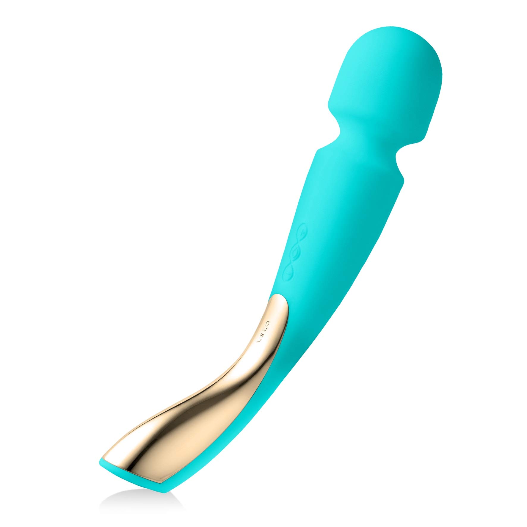 LELO SMART Wand 2 Large All-Over Body Handheld Waterproof Vibrator and Wand Massager, Vibrating Massager for Her and Wand Massagers for Neck and Back with 10 Vibration Patterns, Aqua