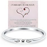 LIU JUN Paw Print Thin Ring For Women, To My Furbaby In Heaven Angel Wing Claw Pet Missing You Always Memorial Gifts Jewelry