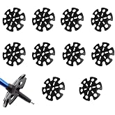 10 PCS Mud Ski Basket Snowflake Basket Replacement for Trekking Pole | Removable pole accessories help prevent sinking on mud snow and soft ground with easy installation for outdoor hiking use