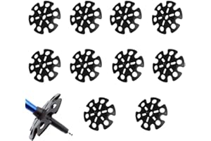 HOLMGILLICK 10 pcs Removable Mud Ski Basket Trekking Pole Snowflake Basket,Removable Mud Ski Basket Replacement Accessory for Hiking Poles