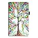 Fintie Folio Case for Amazon Fire 7 Tablet (Previous Generation - 7th, 2017 Release) - Slim Fit PU Leather Standing Protective Cover Auto Wake/Sleep, Compatible with Fire 7 (5th Gen, 2015), Love Tree