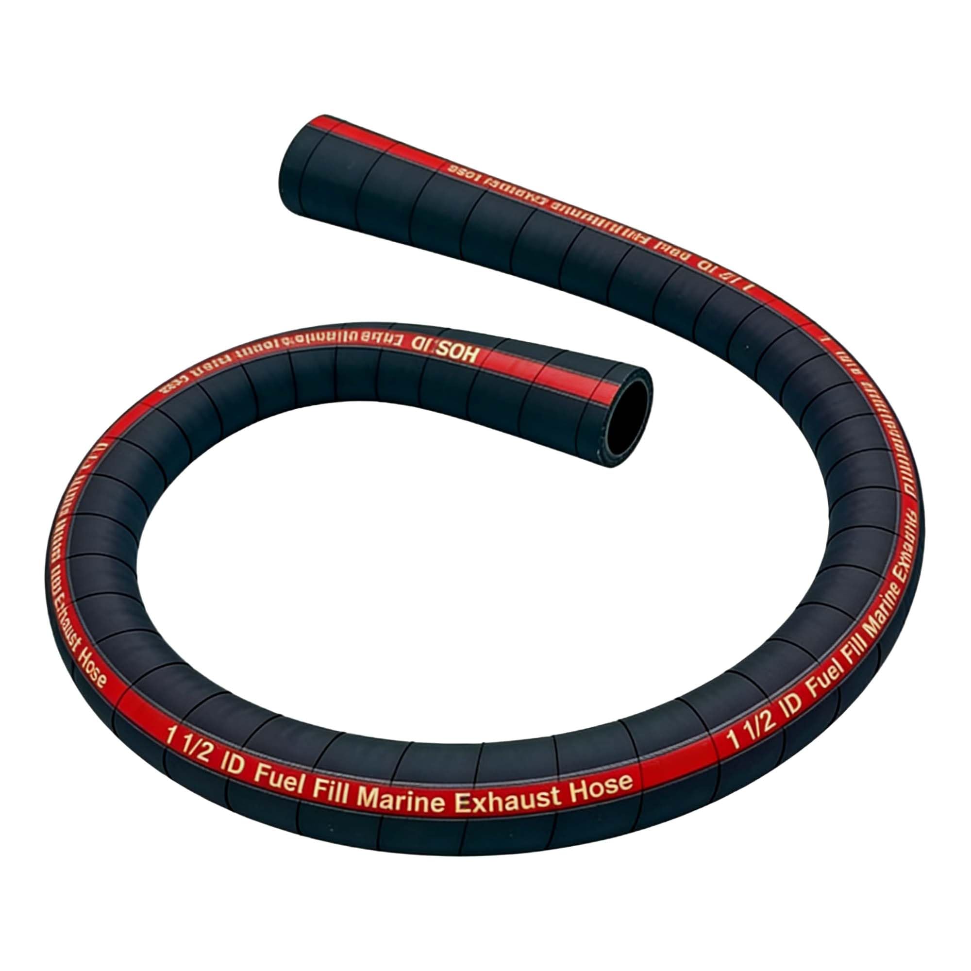 View 1 of 1.5" ID 48" Length Marine Fuel Filler Hose?Fuel Tank Vent and Exhaust Hose?1-1/2 Fuel Fill/Marine Exhaust Hose for Gasoline Methanol Ethanol Fuel?58524 Hose