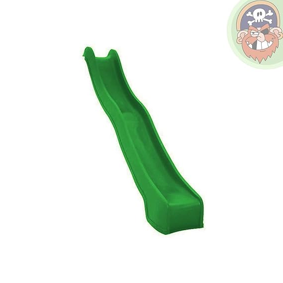 Gartenpirat Wellenrutsche Anbaurutsche Rutsche 3 m apfelgrün TÜV/GS