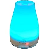 Essential Oil Diffuser 160 ml for longer Mist - Cool Mist Aromatherapy with 7 changing Colored LED Lights, Auto Shut-off, and Adjustable Mist Modes by Radha Beauty