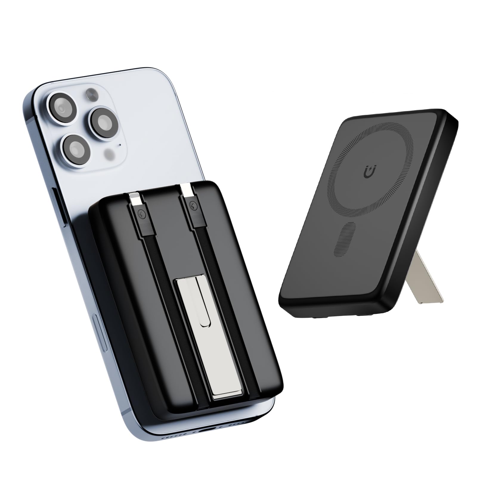 VOL2GO Magnetic Portable Charger Power Bank: 10000mAh Magnetic Battery Pack Cell Phone Wireless Fast Charging Pad for Apple iPhone 16e 16 15 14 13 12 Pro Max Plus Mini - for Travel and Business Trip
