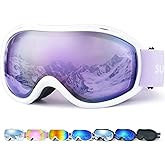 Supertrip Ski Goggles Men Women Anti-Fog Snow Goggles UV Protection Snowboard Goggles for Adult Youth