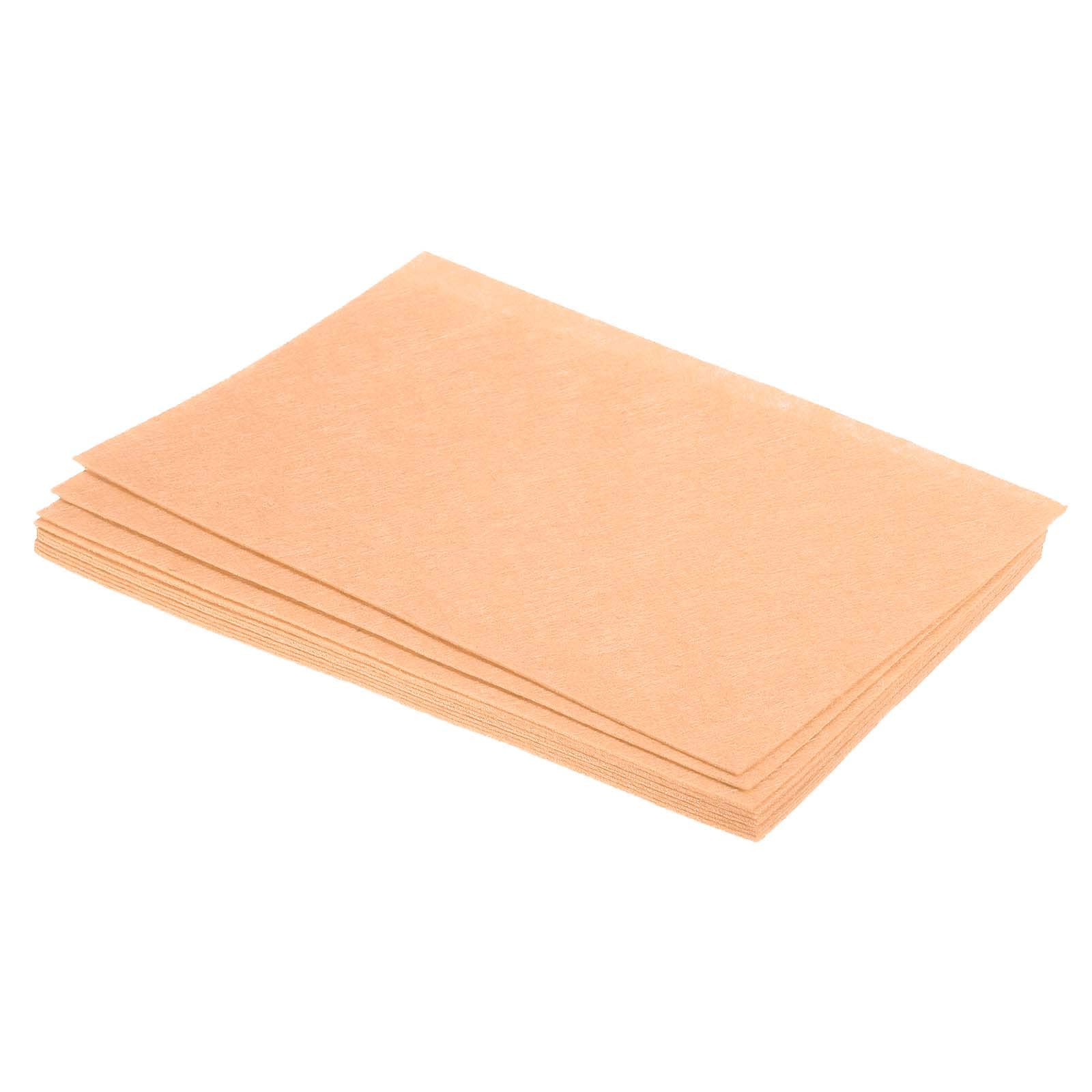 PATIKIL Soft Felt Sheets Fabric Craft Sheets Beige 12 Inch x 8 Inch for DIY, Hobby, Decoration Pack of 12