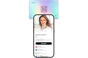 Popl Digital Business Card - Smart NFC Networking Card - Tap to Share - iPhone & Android (Prism)