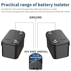 12V 140Amp Dual Battery Isolator Switch withVoltage