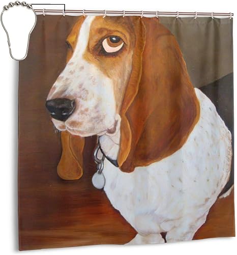 Amazon Com Funny Dog Basset Hound Angry Valid Mouldproof Printed Decor Shower Curtains Waterproof Polyester Fabric 72 X 72 Inches Opacity Spa Curtain Indoor Bathroom Home Decorations Home Kitchen