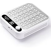 Makartt Nail Dust Collector - Electric Nail Vacuum Dust Collector with Reusable Filter, LED Display, Adjustable Speed, Larina