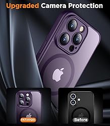 FATUOQIA Privacy Case for iPhone 15 Pro,Magnetic