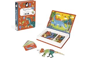 Livro Magnético Misture e Combine Dinossauros - 50 Peças, Janod