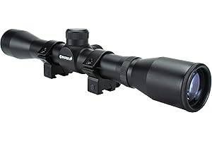 Barska 30/30 Crosshair Reticle Rifle Scope for .22 Plinking & Rimfire Rifles with Rings