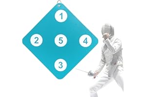 YANGLEI Fencing Training Equipment, Fencing Target for Saber Foil and Epee with Five Bullseye, Self Training