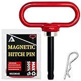 EilxMag Magnetic Hitch Pin, Lawn Mower Trailer