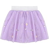 Bezioner Tutu Skirts for Toddler Girls Layered Embroidery Tulle Skirts for Girls Floral Skirt Party Customes