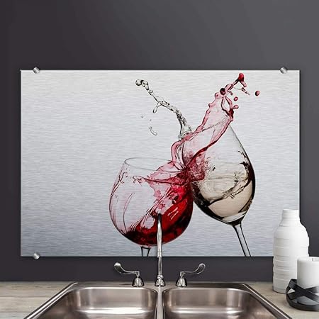 Placa de aluminio, protección contra salpicaduras, para cocina, para la